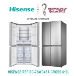 Réfrigérateur Hisense Side By Side 4 Portes 500 Litres Cross RC73WC4SA - immagine 2
