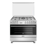 Cuisinière Astech 5 Feux 90X60 A Gaz Avec Four A Gaz Minuterie Full Option INOX CK92CRM - immagine 2