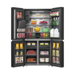 Réfrigérateur Smart Technology Side By Side 4 Portes Distributeur D&Rsquo;Eau Et Glacon STR688WIH – Image 3