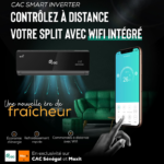 Split Cac 12000 BTU Inverter Noir Avec WIFI - immagine 3