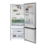 Réfrigérateur Beko Combiné 2 Tiroirs 660 Litres Inverter Nofrost A++ Gris B5RCNE66H - immagine 4