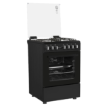 Cuisinière Enduro 4 Feux 6X60 A Gaz Double Boutton Noir AFS6040GGBIT - immagine 2