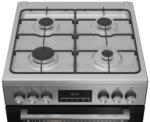 Cuisinière Beko 4 Feux 60X60 A Gaz Four Électrique INOX FBE62320XDL - immagine 3