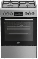 Cuisinière Beko 4 Feux 60X60 A Gaz Four Électrique INOX FBE62320XDL - immagine 5