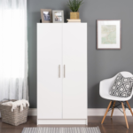Armoire 2 Battants 850X450X750 Cm Blanc ARB002 – Image 2
