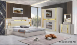 Chambre A Coucher 6 Battants 5 Pieces Gris Clair 908 – Image 2