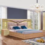 Chambre A Coucher 6 Battants 5 Pieces Beige MC616 – Image 3