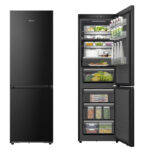 Réfrigérateur Hisense Combiné 3 Tiroirs 370 Litres Nofrost Inverter Noir RB5K330GSFE - immagine 2