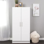 Armoire 2 Battants 950X450X750 Cm Blanc ARB002 (Mfc13) – Image 3