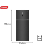 Réfrigérateur Smart Technology 2 Portes 580 Litres Gris STR858M - immagine 4