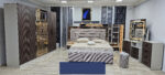Chambre A Coucher Armoire 6 Battants 6 Pieces Marron Gris Anka - immagine 2