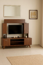 Table Téléviseur Unite Mfc40+Mfc42 1.80X30X30 Cm Marron TVNM010 - immagine 2