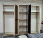 Chambre A Coucher Armoire 6 Battants 6 Pieces Lora Champagne 5021 - immagine 7