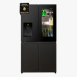 Réfrigérateur Hisense Side By Side 4 Portes 617 Litres + Dist D&Rsquo;Eau + Glacon Noir RQ9P600GTL - immagine 2