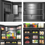Réfrigérateur Hisense Side By Side 4 Portes 617 Litres + Dist D&Rsquo;Eau + Glacon Noir RQ9P600GTL - immagine 4
