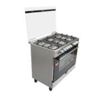 Cuisinière Astech 5 Feux 90X60+FOUR A Gaz Full Option Gris CK93DA010 - immagine 4