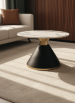 Table Basse Ronde Noir TB042 - immagine 2