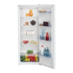 Réfrigérateur Beko 1 Porte 252 Litres LED Verre Tempe Blanc RSSE265K30WN - immagine 4