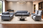 Salon Sdm Vip 7 Places Gris Fonce SDM017 - immagine 2
