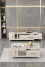 Table Téléviseur Beige + Table Basse 451 - immagine 2