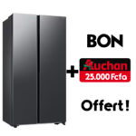 Réfrigérateur Samsung Side By Side 2 Portes 583 Litres Inverter Gris Rs57Dg400Eb4Ef + Bon Auchan Offert - immagine 2