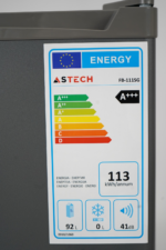 Réfrigérateur Astech Bar 1 Porte Gris FB111SG - immagine 5