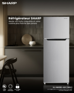 Réfrigérateur Sharp 2 Portes 380 Litres Nofrost Gris SJHM380HS2 - immagine 2