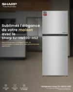 Réfrigérateur Sharp 2 Portes 330 Litres Nofrost Gris SJHM330HS2 - immagine 3