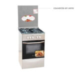 Cuisinière Roch 4 Feux 50X50 A Gaz Full Option INOX RGC50