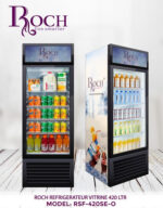 Réfrigérateur Roch Vertical 1 Porte 420 Litres Vitrine RSF420SE
