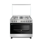 Cuisinière Astech 6 Feux 90X60 2 Feux Électrique 4 Feux Gaz + Four A Gaz EL42GEL