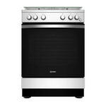 Cuisinière Indesit 4 Feux A Gaz 60X60 Four A Gaz Gris Is67G1Pcx/Mea