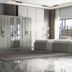 Chambre A Coucher 2 Lits Jumeaux 6 Battants 4 Pieces Gris Clair Ema Twin