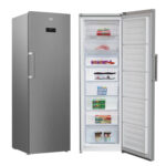 Congélateur Beko Vertical 8 Tiroirs 315L A+ Nofrost Gris RFNE451XB