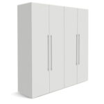 Armoire 4 Battants 170X45X175 Cm Blanc ARB004