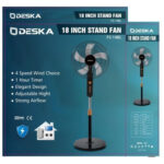 Ventilateur Deska 18 » Sur Pied Bleu FS14BLSC