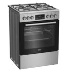 Cuisinière Beko 4 Feux 60X60 A Gaz Four Électrique INOX FBE62320XDL