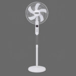 Ventilateur Koreq 18 » Sur Pied Avec Commande Blanc FS45A790