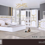 Chambre A Coucher 6 Battants 5 Pieces Blanc MC623H
