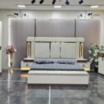 Chambre A Coucher Armoire 6 Battants 6 Pieces Marron Beige Soft 5022