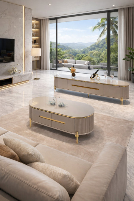 main_69849a0cd8279_image_2026-02-05_132427591-bigthumb Table Téléviseur 180X40CM Gris TV6318 + Table Basse 120X60 6318 - immagine 1