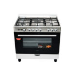 Cuisinière Astech 5 Feux 90X60+FOUR A Gaz Full Option Gris CK93DA010