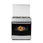 Cuisinière Astech 6 Feux 80X60 A Gaz Avec Four A Gaz INOX CIS86MS