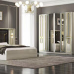 Chambre A Coucher Armoire 6 Battants 6 Pieces Blanc MC2505H