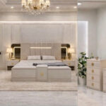 Chambre A Coucher Armoire 6 Battants 7 Pieces Beige Tuana 5051