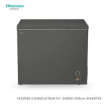 Congélateur Hisense Horizontal Inverter Gris FC340DD