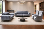 Salon Sdm Vip 7 Places Gris Fonce SDM017