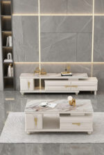 Table Téléviseur Beige + Table Basse 451