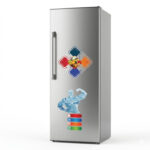 Congélateur Icona Vertical 9 Tiroirs Plaque Aluminium Gris ILUF320SS