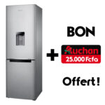 Réfrigérateur Samsung Combiné 3 Tiroirs Avec Fontaine Gris RB33J3700SA + Bon Auchan Offert